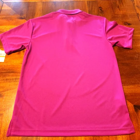 PGA Tour Men's Airflux Pink Polo Shirt - Picture 5 of 5